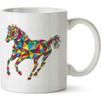 Art Hediye Horse At Renkli Kupa Bardak