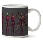 Art Hediye Iron Man Görünüşü İki Tarafı Baskılı Kupa Bardak