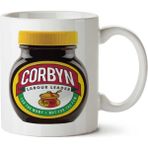 Art Hediye Jeremy Corbyn Marmite Jar İki Tarafı Baskılı Kupa Bardak