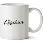 Art Hediye Kişiye Özel Çiğdem İki Tarafı Baskılı Kupa Bardak