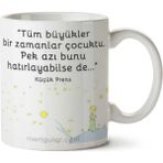 Art Hediye Küçük Prens Tüm Büyükler İki Tarafı Baskılı Kupa Bardak