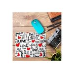 Art Hediye Love Kalp Sevgi Baskılı 23x19 cm Mouse Pad