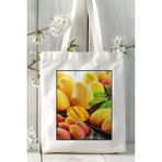 Art Hediye Mango Baskılı Bez Çanta Omuz Çantası Kişiye Özel Desen 1