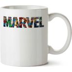 Art Hediye Marvel Renksel Logo Kahramanlar İki Tarafı Baskılı Kupa Bardak