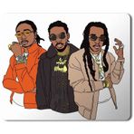 Art Hediye Migos 2 Baskılı 23x19 cm Mouse Pad