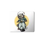 Art Hediye Motorsiklet Motorcu İskelet Baskılı 23x19 cm Mouse Pad
