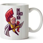 Art Hediye One Punch Man Saitama Anime İki Tarafı Baskılı Kupa Bardak