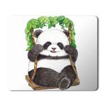 Art Hediye Panda Bear Baskılı 23x19 cm Mouse Pad