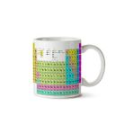 Art Hediye Periodic Table Periyodik Tablo Element Kimya iki Tarafı Baskılı Kupa Bardak
