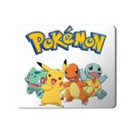 Art Hediye Pokemon Pikachu Bulbasaur Charmender Squirtle Baskılı 23x19 cm Mouse Pad