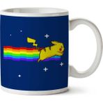 Art Hediye Pokemon Pikachu Nyan Cat İki Tarafı Baskılı Kupa Bardak