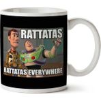 Art Hediye Pokemon Rattatas Everywhere Woody Buzz Toy Story Pixar iki Tarafı Baskılı Kupa Bardak