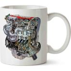 Art Hediye Red Top Opel Engine Kupa Bardak