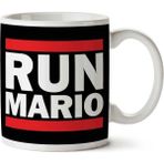 Art Hediye Run Mario Run Dmc Logo İki Tarafı Baskılı Kupa Bardak
