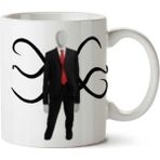 Art Hediye Slender-Man-Download-Png Ince Adam İki Tarafı Baskılı Kupa Bardak