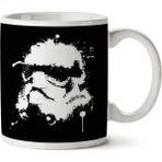 Art Hediye Star Wars Stormtrooper Splatted Helmet Iki Tarafı Baskılı Kupa Bardak