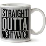 Art Hediye Straight Outta Night Watch Game Of Thrones Iki Tarafı Baskılı Kupa Bardak