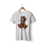 Art Hediye Tony Stark Marvel Demir Adam Baskılı Tişört Tshirt - XL - 001-Beyaz