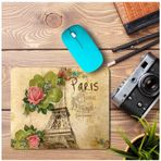 Art Hediye Vintage Paris Eyfel Kulesi Baskılı 23x19 cm Mouse Pad