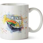 Art Hediye Volkswagen Renkli Minübüs Kupa Bardak