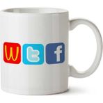 Art Hediye Wtf Mcdonalds Twitter Facebook Logos İki Tarafı Baskılı Kupa Bardak