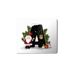Art Hediye Yeni Yıl Merry Christmas Yılbaşı'na Özel A Harfi 23x19 cm Mouse Pad
