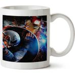 Art HediyeCapitan America Vs Homem De Ferro Iki Tarafı Baskılı Kupa Bardak