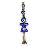 art inside Makrome ve Boncuklarla Süslenmiş Büyük Boy Nazar Boncuğu El Yapımı Dekoratif Duvar Süsü (Kaftan)