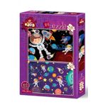Art Kids Uzay Temalı İkili 35 ve 60 Parça Puzzle