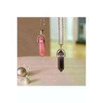 ART LİFE DOĞALTAŞ Natural Stones 51468548946545864 Pembe, Mor Akik Çivi Doğal Taş Sevgili, Arkadaş, Çift Kolye
