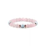 ART LİFE DOĞALTAŞ Natural Stones ART LİFE DOĞALTAŞ Natural Stones800501 Akuamarin - Pembe Kuvars Doğal Taş Bileklik 8 Mm
