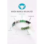 ART LİFE DOĞALTAŞ Natural Stones artlife2000152 Boğa Burcu Taşlarından Oluşan Doğal Taş Bileklik 8 Mm Küre Kesim - Burç Bilekliği
