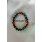 ART LİFE DOĞALTAŞ Natural Stones artlıfe200400 Sertifikalı Ay Taşı, Apatit Dumanlı Kuvars, Pembe Kuvars, Ametist, Rodonit, Lal, Doğaltaş Bileklik