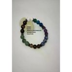 ART LİFE DOĞALTAŞ Natural Stones artlife3000403 Sertifikalı Öğrenci Doğaltaş Bileklik (Havlit, Akik, Ametist, Sodalit, Dumanlı Kuvars, Aventurin,