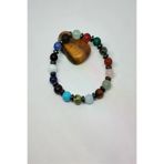 ART LİFE DOĞALTAŞ Natural Stones artlife3000599 Sertifikalı Aventurin, Akik, Malahit, Lav, Akuamarin, Ay Taşı, Yeşim, Turkuaz, Doğal Taş Bileklik