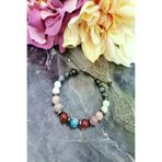 ART LİFE DOĞALTAŞ Natural Stones artlife3000743 Sertifikalı Aslan Burcu Doğaltaş Bileklik: Dumortierit,akik,güneş Taşı,ay Taşı,lal,labradorit