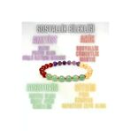 ART LİFE DOĞALTAŞ Natural Stones artlife6000261 Sertifikali Sosyallik Bilekliği Doğal Taş 6Mm Misinalı Aventurin Sitrin Akik Ametist