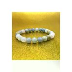 ART LİFE DOĞALTAŞ Natural Stones artlife6000353 Sertifikalı Helkum (Helidor-Akuamarin-Morganit)8Mm Elastik Misinalı Doğal Taş Bileklik