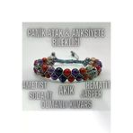ART LİFE DOĞALTAŞ Natural Stones artlıfe600494 8 Mm Apatit Taşı Erkek Kadın Doğal Taş Bileklik A Kalite