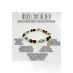 ART LİFE DOĞALTAŞ Natural Stones artlıfe600505 Sertifikali Kan Taşı Kaplan Gözü Doğal Taş Bileklik 6Mm Misinalı