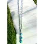 ART LİFE DOĞALTAŞ Natural Stones artlıfedoğaltaş600266 Apatit Kolye Apatit Taşı Kolye Doğal Taş Kolye Zincirli Kadın Kolye Hediyelik Kolye 8 Mm