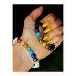 ART LİFE DOĞALTAŞ Natural Stones artlise046 Doğaltaş 7 Çakra Ametist,lapis Lazuli,turkuazaventurin,kaplangözü,sitrin,jasper Sevgili Bilekliği