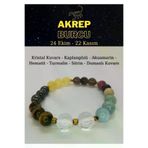 ART LİFE DOĞALTAŞ Natural Stones artlise054 Akrep Burcu Bilekliği Kaplangözü,kristal Kuvars, Sitrin, Akuamarin, Hematit, Dumanlı Kuvars,turmalin