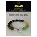 ART LİFE DOĞALTAŞ Natural Stones artlise058 Aslan Burcu Bilekliği Kaplangözü, Sitrin, Aventurin, Hematit, Turmalin, Oniks, Kristal Kuvars