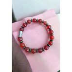 ART LİFE DOĞALTAŞ Natural Stones samet800157 Kırmızı Akik Bileklik Faset Kesim Orijinal Gerçek Hakiki Akik Taşı Bileklik 10 Mm