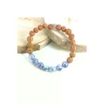 ART LİFE DOĞALTAŞ Natural Stones TYCB88560C733B38D91EB8000 Rudraksha Tohumu Mavi Aventurin Bileklik