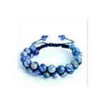 ART LİFE DOĞALTAŞ Natural Stones TYCE0B7863B5C9FBFD7AD6F00 Mavi Aventurin Çift Sıra Örme Bileklik 8 Mm