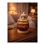 ART Mum kahve kokulu el yapımı parafinsiz bitkisel soya hediyelik teddy bear 4x8 Kahverengi
