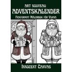 ART NOUVEAU ADVENTSKALENDER - Fickformat Målarbok för Vuxna: 25 bilder att färglägga för vuxna för att njuta av väntan på julen.