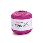 Art of Yarn Twinkle Metalik Parıltılı İplik Parlak İnce 1 Hafif parmak ağırlığı kamgarn altın gümüş, Tığ Örgüsü için, 25g 25 g, 175 yard Yumuşak El İşi Şal Hırka Çanta Parlak Simli Gümüş 938